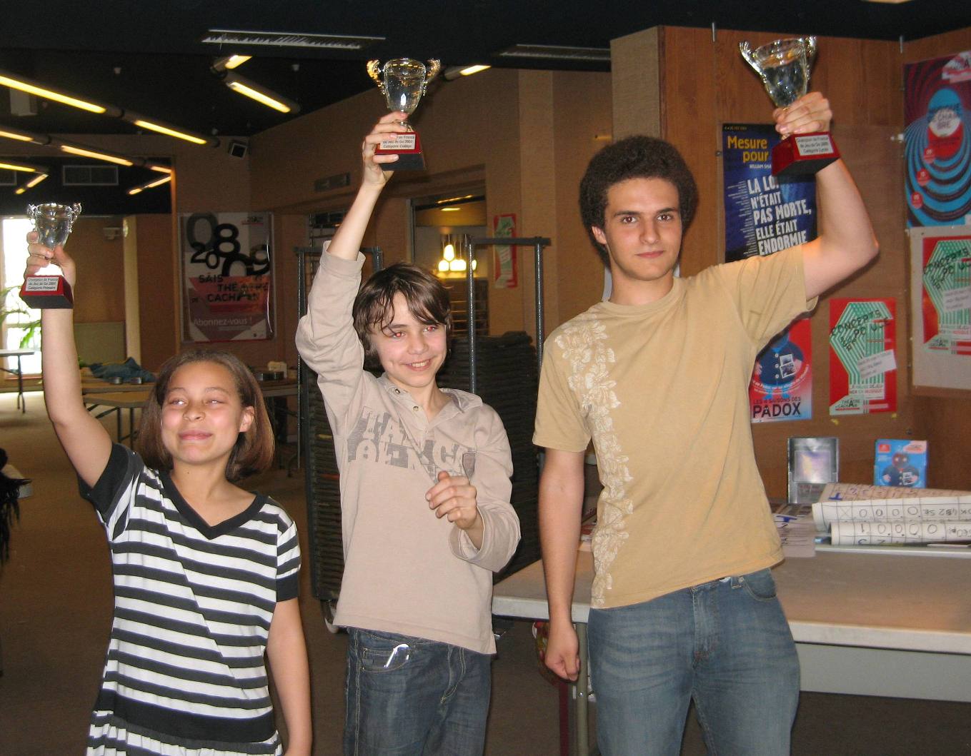 Les 3 jeunes champions 2009 !