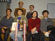 Assis de gauche à droite : Antoine FENECH, Fan HUI, Motoki NOGUCHI, Suk-Hyun CHANG